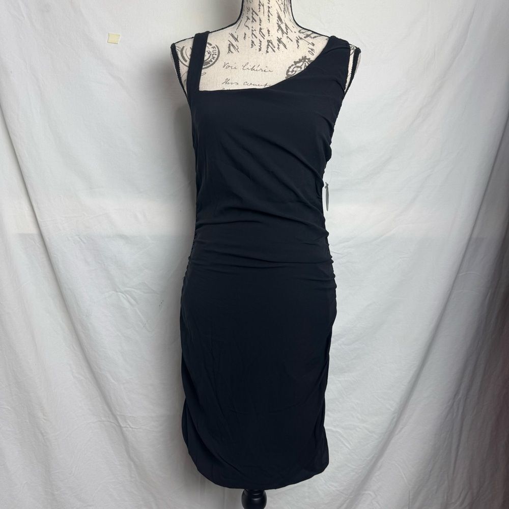 linQ Designed in LA 100% Silk Outer Material Little Black Dress Size M